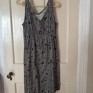 a.n.a Black and White Patterned Dress